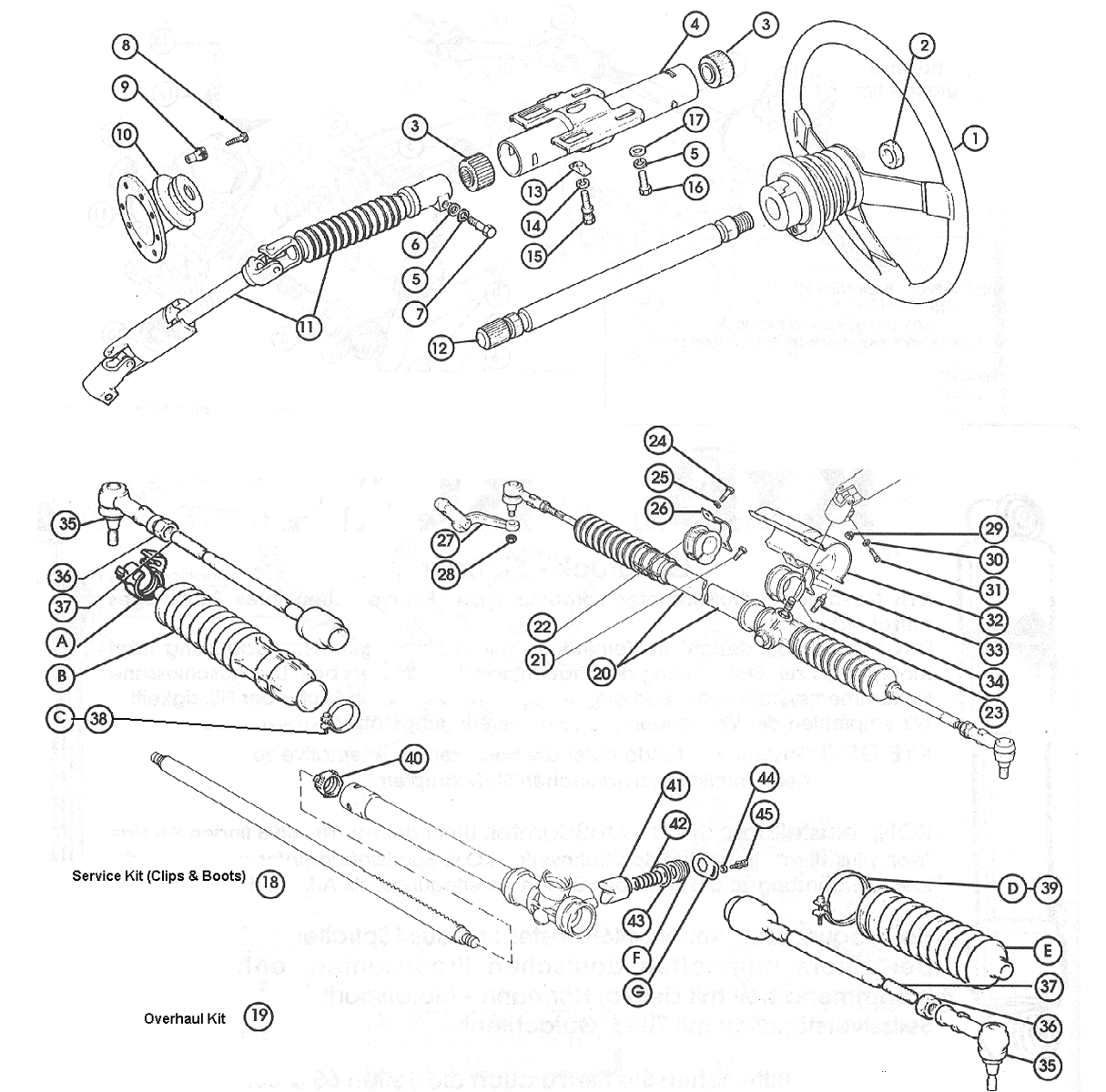 Steering Assembly  -  1966-83